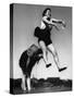 Leapfrog Girls 1940S-null-Stretched Canvas