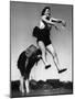 Leapfrog Girls 1940S-null-Mounted Photographic Print