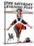 "Leapfrog" Saturday Evening Post Cover, June 28,1919-Norman Rockwell-Stretched Canvas