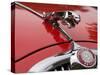 Leaping cat mascot on Jaguar 3.8 litre-null-Stretched Canvas