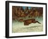 Leaping Doe-Gustave Courbet-Framed Giclee Print