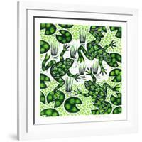 Leaping Frogs, 2003-Nat Morley-Framed Giclee Print