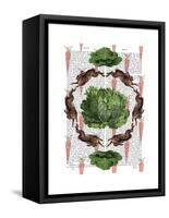 Leaping Hares and Cabbages-Fab Funky-Framed Stretched Canvas