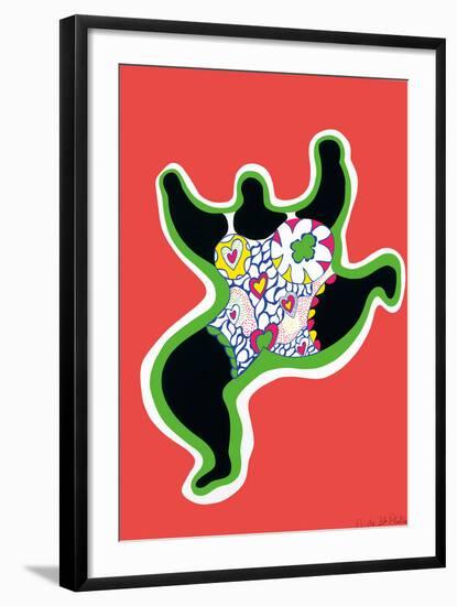 Leaping Nana, part of the series Nana Power, 1970-Niki De Saint Phalle-Framed Art Print