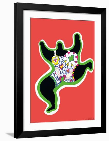 Leaping Nana, part of the series Nana Power, 1970-Niki De Saint Phalle-Framed Art Print