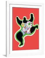 Leaping Nana, part of the series Nana Power, 1970-Niki De Saint Phalle-Framed Art Print