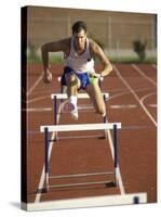 Leaping Over Hurdles-null-Stretched Canvas