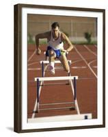 Leaping Over Hurdles-null-Framed Premium Photographic Print