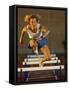 Leaping Over Hurdles-null-Framed Stretched Canvas