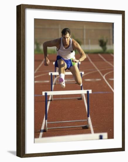 Leaping Over Hurdles-null-Framed Photographic Print