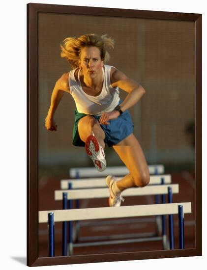 Leaping Over Hurdles-null-Framed Photographic Print