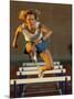 Leaping Over Hurdles-null-Mounted Photographic Print