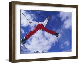 Leaping Skier-null-Framed Photographic Print