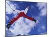 Leaping Skier-null-Mounted Photographic Print