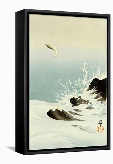 Leaping Trout-Koson Ohara-Framed Stretched Canvas
