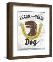 Learn From Your Dog-Luke Stockdale-Framed Art Print