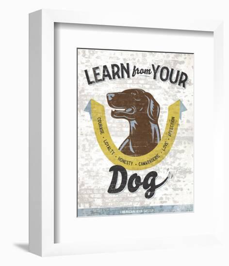 Learn From Your Dog-Luke Stockdale-Framed Art Print