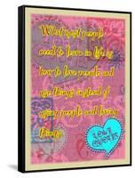 Learn How to Love People-Cathy Cute-Framed Stretched Canvas