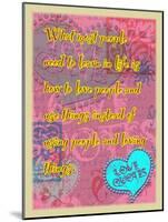 Learn How to Love People-Cathy Cute-Mounted Giclee Print