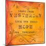 Learn Live Hope II-Carolyn Kinnison-Mounted Art Print