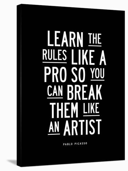 Learn The Rules Like a Pro-Brett Wilson-Stretched Canvas