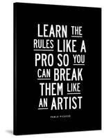 Learn The Rules Like a Pro-Brett Wilson-Stretched Canvas