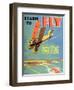 Learn to Fly', Curtiss-Wright Flying Service Poster, 1920S-null-Framed Premium Giclee Print