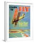 Learn to Fly', Curtiss-Wright Flying Service Poster, 1920S-null-Framed Giclee Print