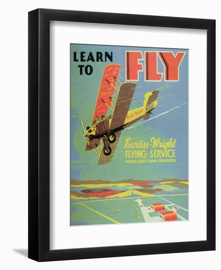 Learn to Fly Poster-null-Framed Giclee Print
