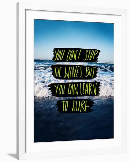 Learn to Surf-Leah Flores-Framed Giclee Print