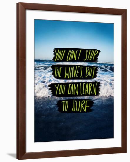 Learn to Surf-Leah Flores-Framed Giclee Print