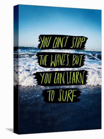 Learn to Surf-Leah Flores-Stretched Canvas