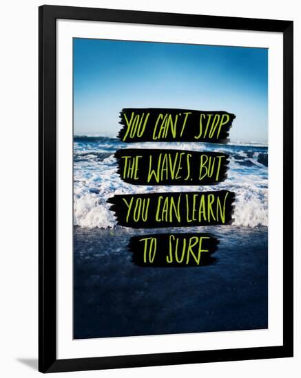 Learn to Surf-Leah Flores-Framed Giclee Print