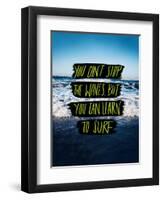 Learn to Surf-Leah Flores-Framed Premium Giclee Print