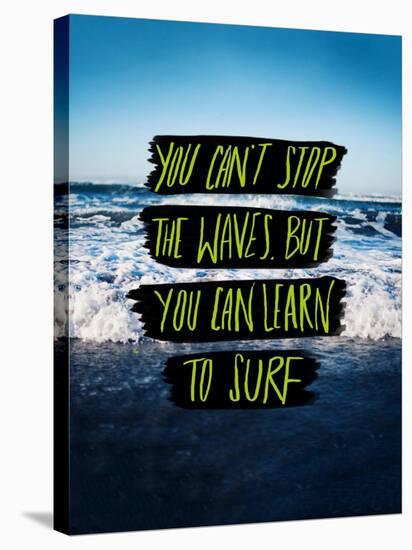 Learn to Surf-Leah Flores-Stretched Canvas
