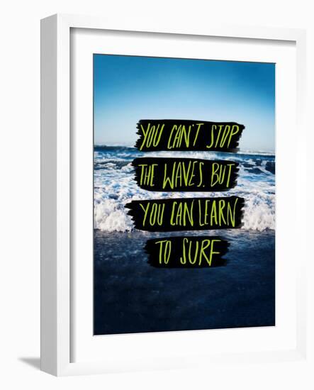 Learn to Surf-Leah Flores-Framed Giclee Print