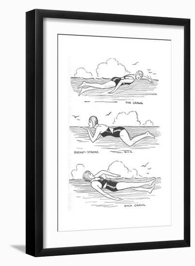 Learn to Swim, 1937-null-Framed Giclee Print