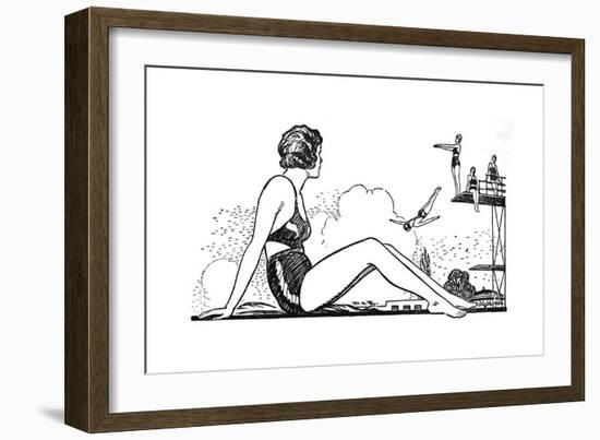 Learn to Swim, 1937-null-Framed Giclee Print