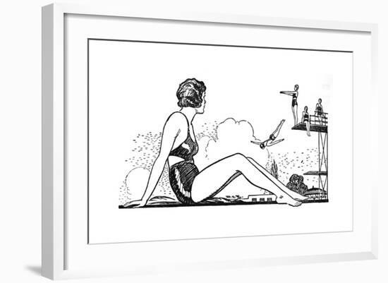 Learn to Swim, 1937-null-Framed Giclee Print