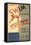 Learn to Swim Poster-null-Framed Stretched Canvas