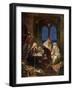 Learned Jews writing bible scrolls - Bible-William Brassey Hole-Framed Giclee Print