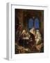 Learned Jews writing bible scrolls - Bible-William Brassey Hole-Framed Giclee Print