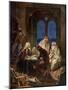 Learned Jews writing bible scrolls - Bible-William Brassey Hole-Mounted Giclee Print