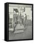 Learner-Driver under Instruction in a Mock-Up of Tram Car Cab, London, 1932-null-Framed Stretched Canvas