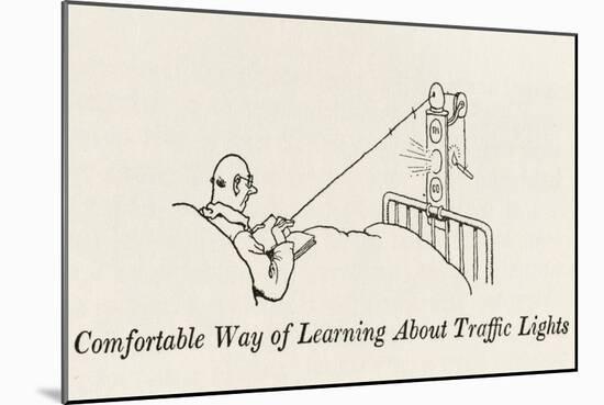 Learning About Traffic Lights-William Heath Robinson-Mounted Art Print