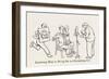 Learning How to Bring on an Overtaking Car-William Heath Robinson-Framed Art Print