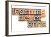 Learning Never Ends-PixelsAway-Framed Art Print