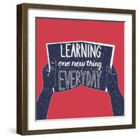 Learning One New Thing Everyday-Ivanov Alexey-Framed Art Print