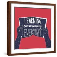 Learning One New Thing Everyday-Ivanov Alexey-Framed Art Print