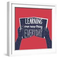 Learning One New Thing Everyday-Ivanov Alexey-Framed Art Print